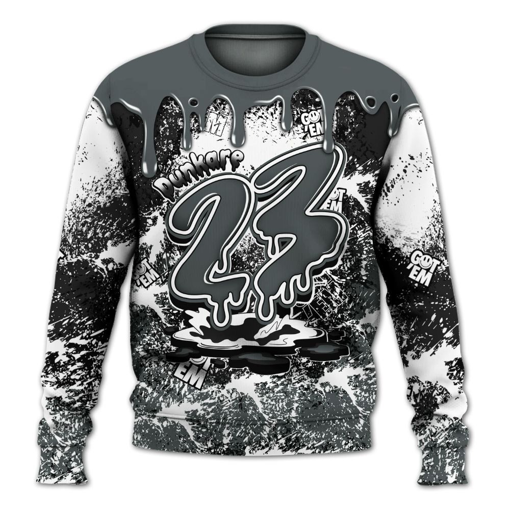 Sweatshirt To Match Black RM Nigel Sylvester 4s - Dripping 23 Drip All Over Print