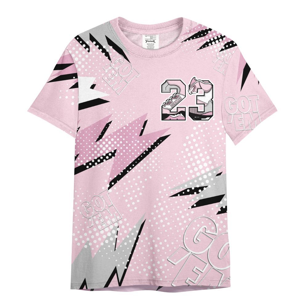 Shirt To Match Orchid 4s - Custom Name Number 23 5s All Over Print