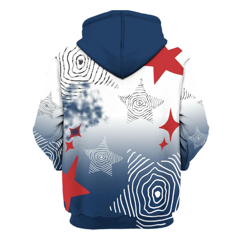 Hoodie To Match SP Sport Royal 3s - Sneakerz Girlz Unique Starz All Over Print