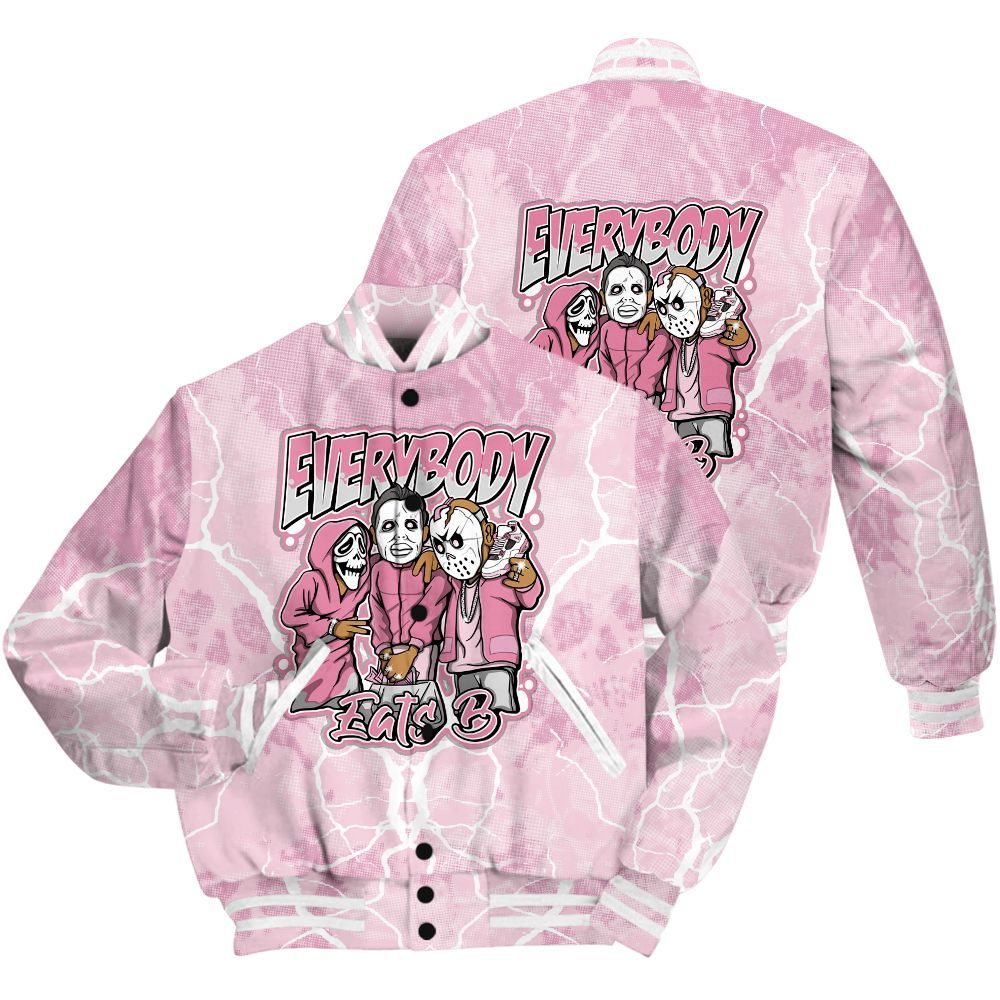 Varsity Jacket To Match Orchid 4s Shirt - Everybody Eatin B Graphic Halloween All Over Print