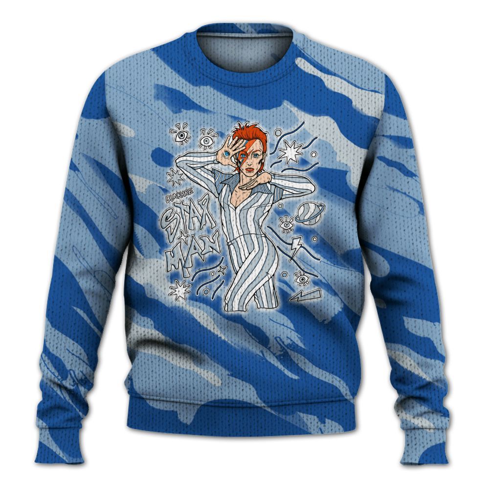 Knitted Sweater To Match Low Space Jam 11s - Starmans Graphics Colored