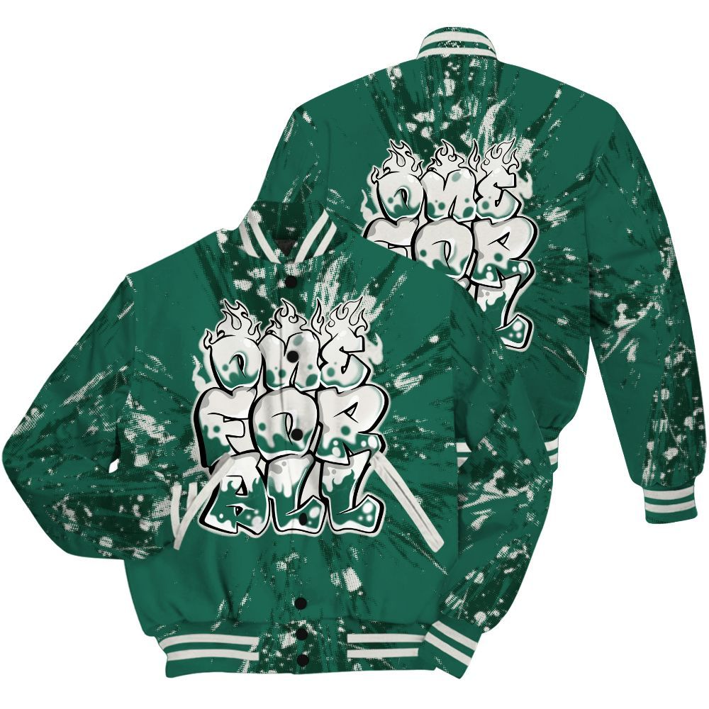 Varsity Jacket To Match Oxidized Green 4s Shirt - Ones For All Graphic Luxury All Over Print