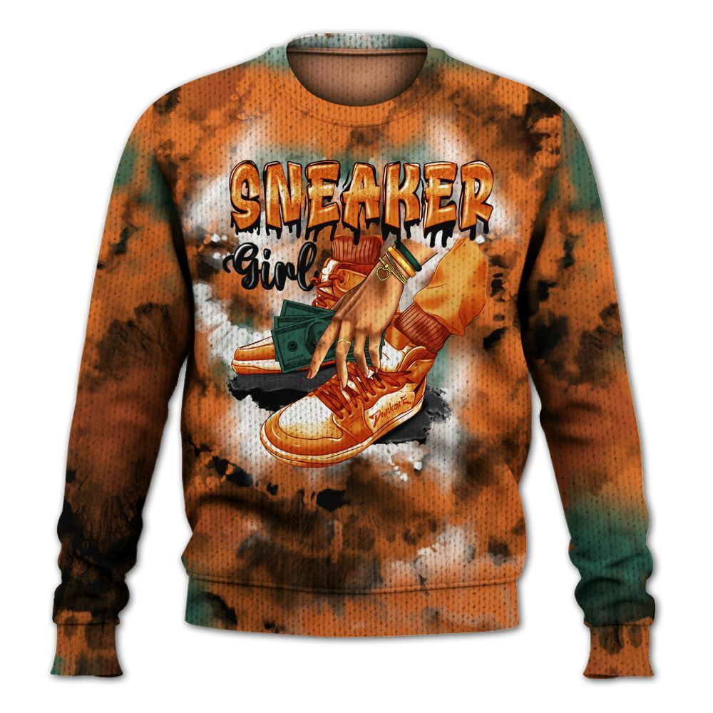 Knitted Sweater To Match Dunk Low Ceramic - SNEAKER Girl Money Drip Tie Dye