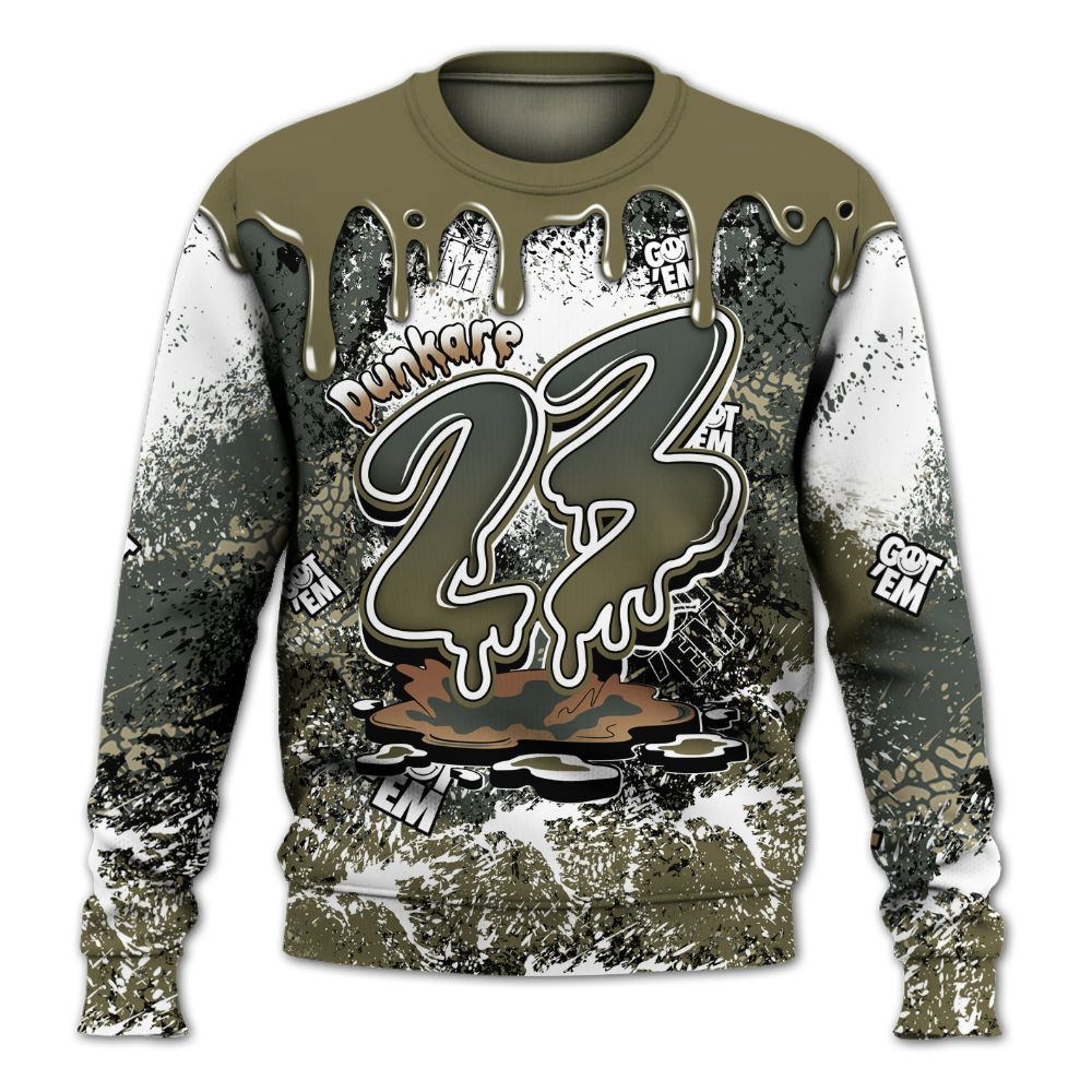 Sweatshirt To Match Retro Family Affair 3s - Dripping 23 Drip All Over Print
