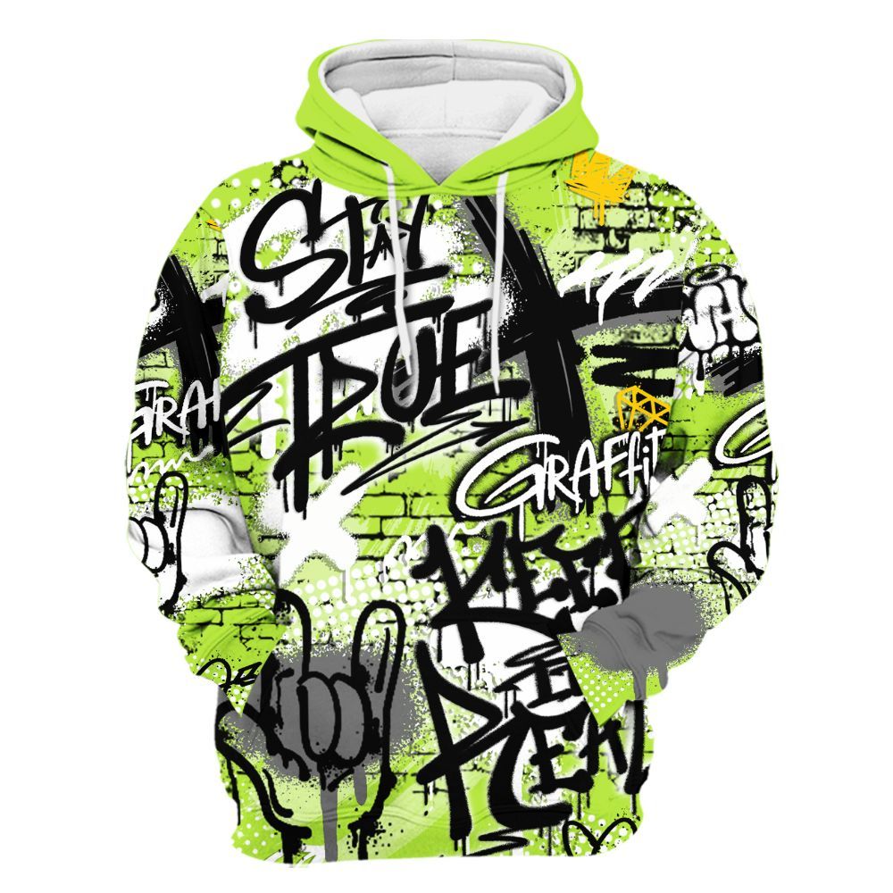 Hoodie To Match Air Force 1 Low Dance Volt - True It Real Graffiti Streetwear All Over Print