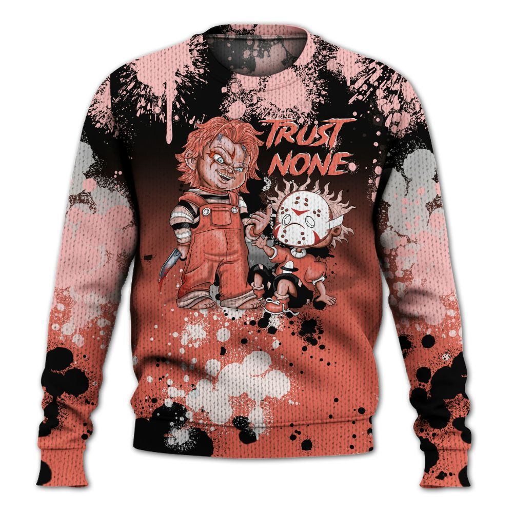 Knitted Sweater To Match Low OG PSG 1s - Trust No One Scary