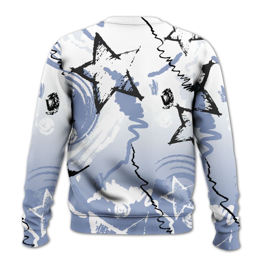 Sweatshirt To Match Retro Blue Grey 13s - Grind Shine Later Drip All Over Print