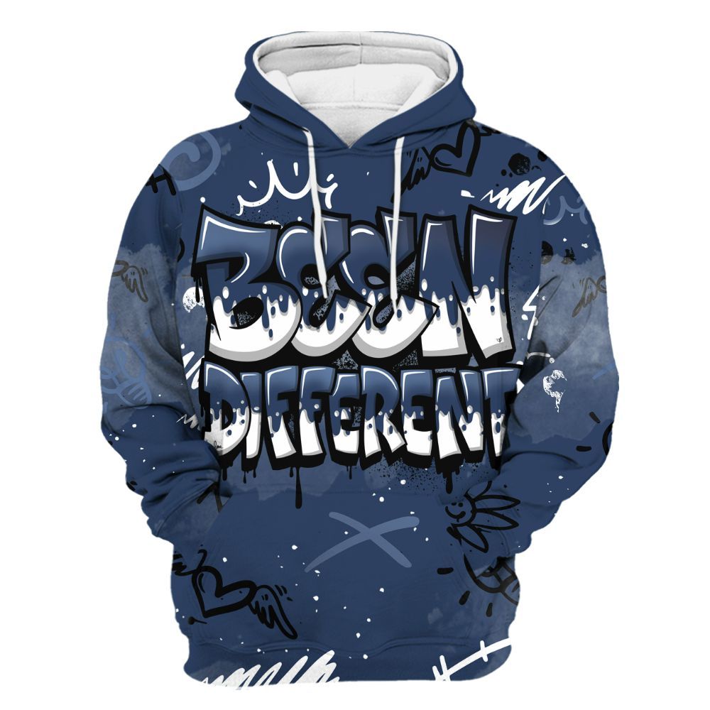 Hoodie To Match Low 85 Metallic Blue 1s - Drip Been Di2ferent All Over Print