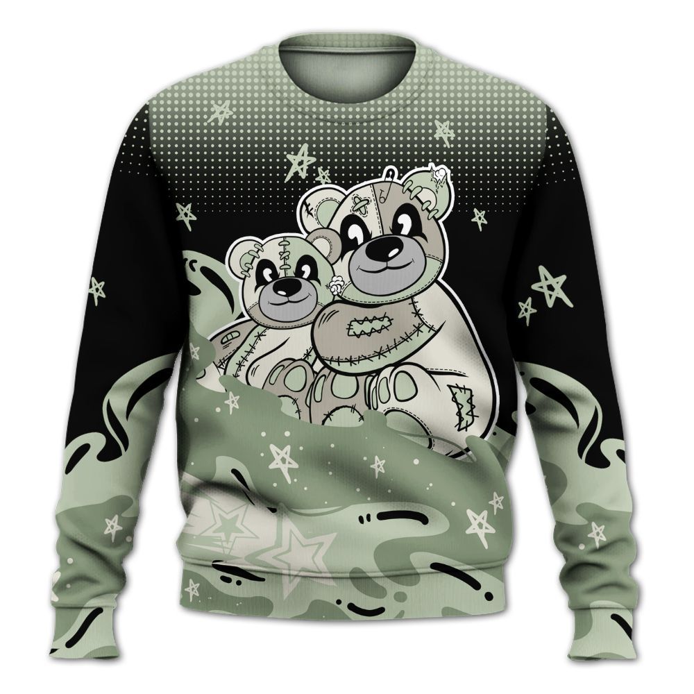 Sweatshirt To Match Seafoam Sail 4s - Sincere Fondness Bear Stars All Over Print