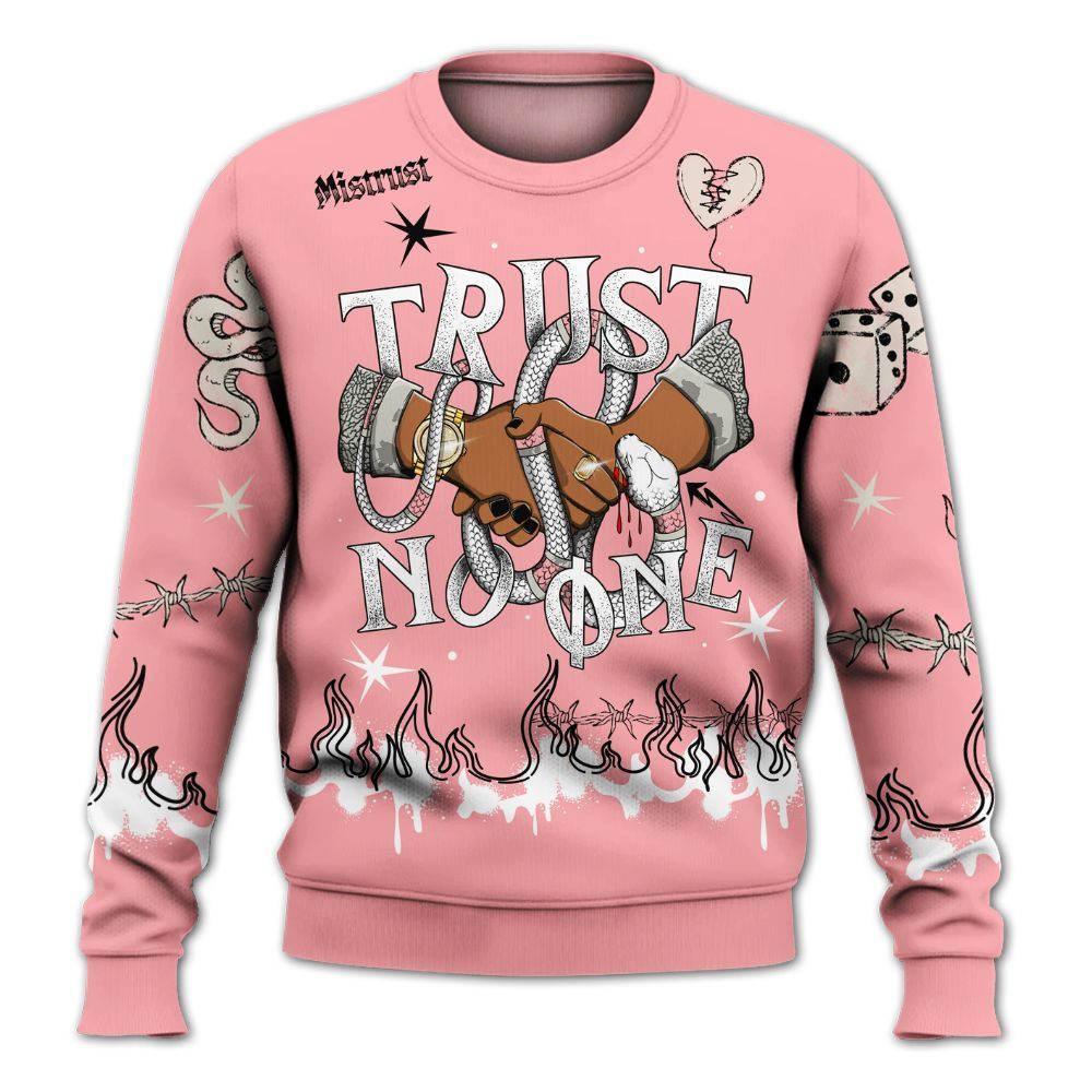 Sweatshirt To Match Retro Wings 3s - Trust No One Snake-Bite Doodle Crayon All Over Print