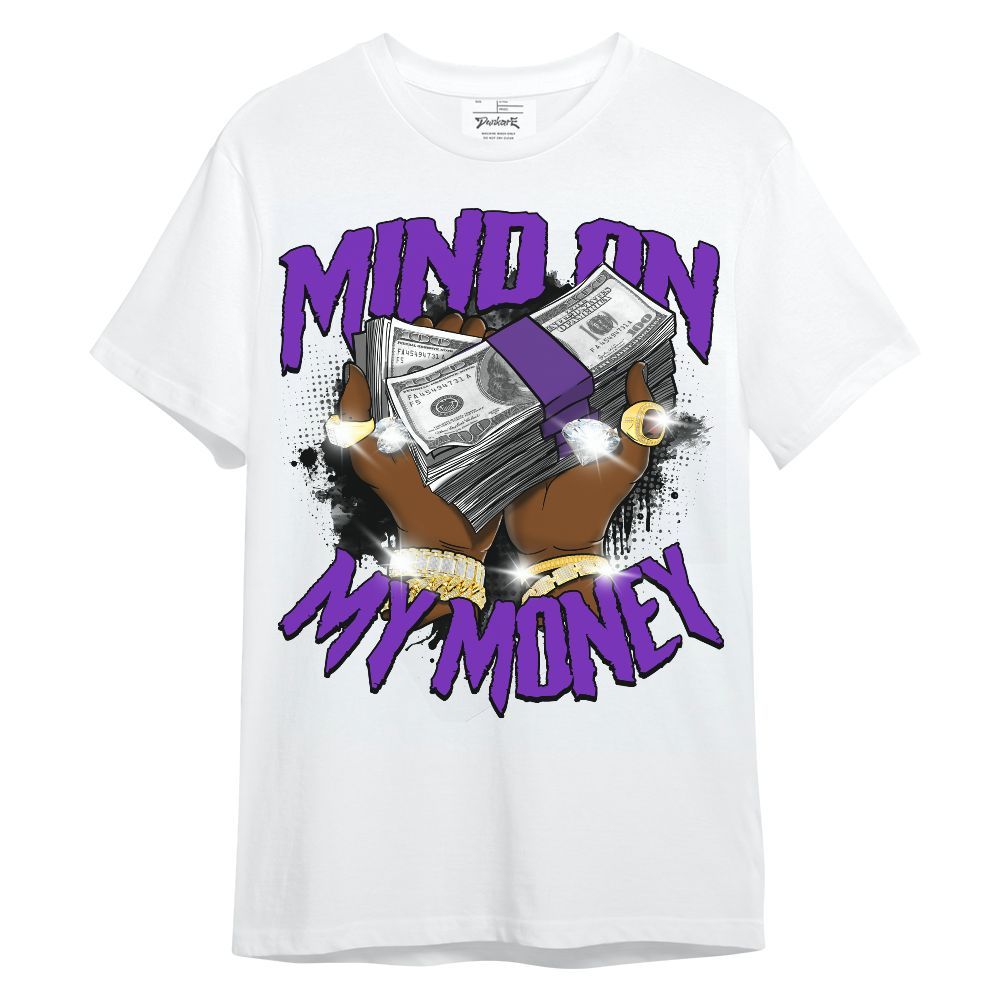 Shirt To Match Retro Dark Iris 3s - Mind On My Money Graphic Unisex Shirt