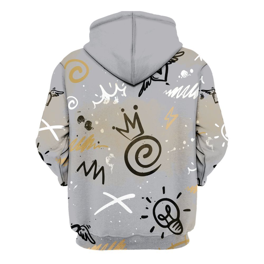 Hoodie To Match Retro High OG Cool Grey 1s - Drip Been Di2ferent All Over Print