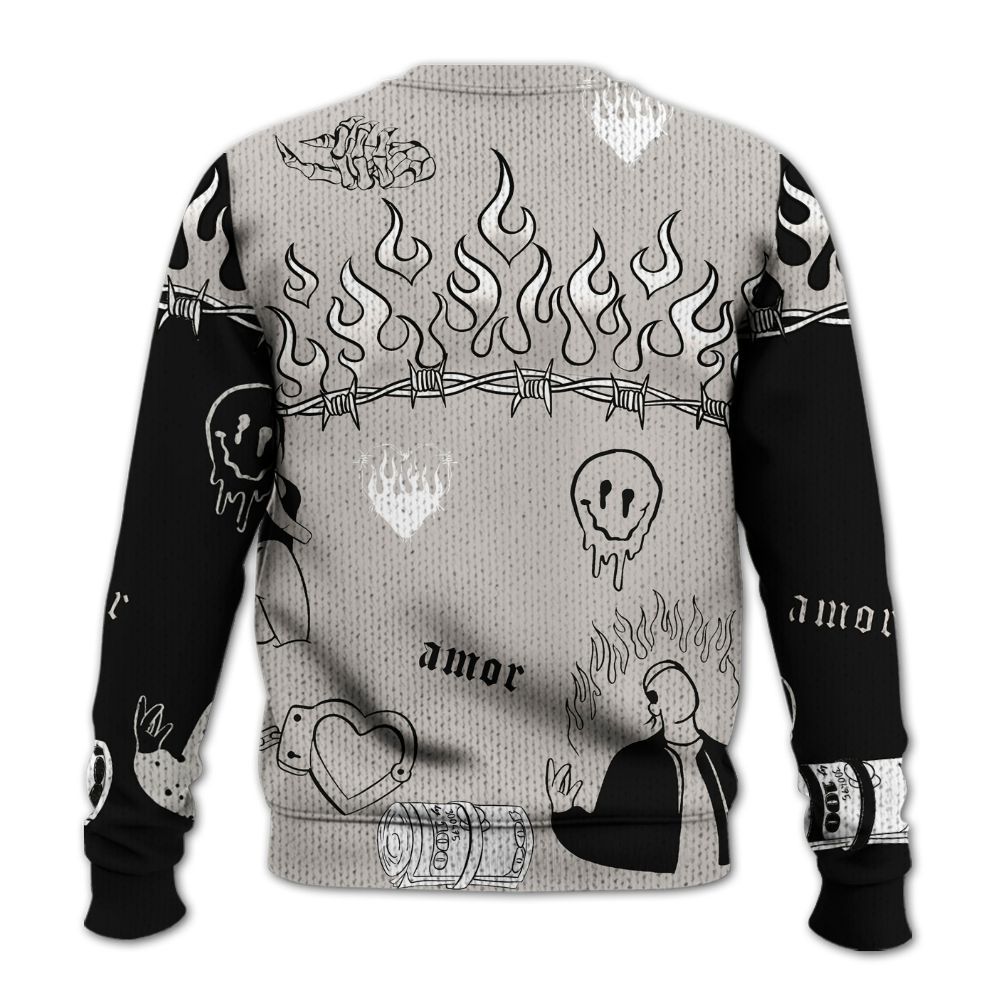 Sweater To Match The Classic 40s - Snake Trust No One Graphic