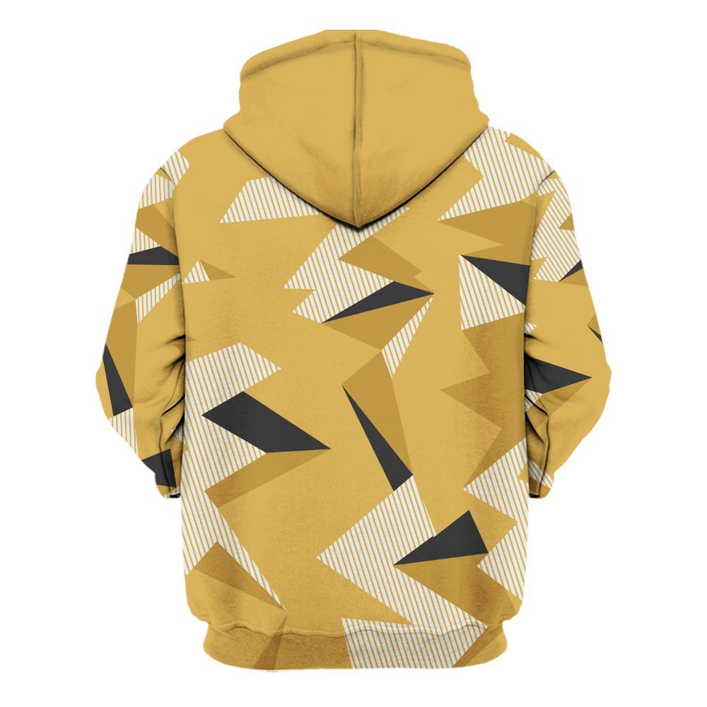 Hoodie To Match Retro Light Ginger 14s - Geometric Camouflage Pattern All Over Print