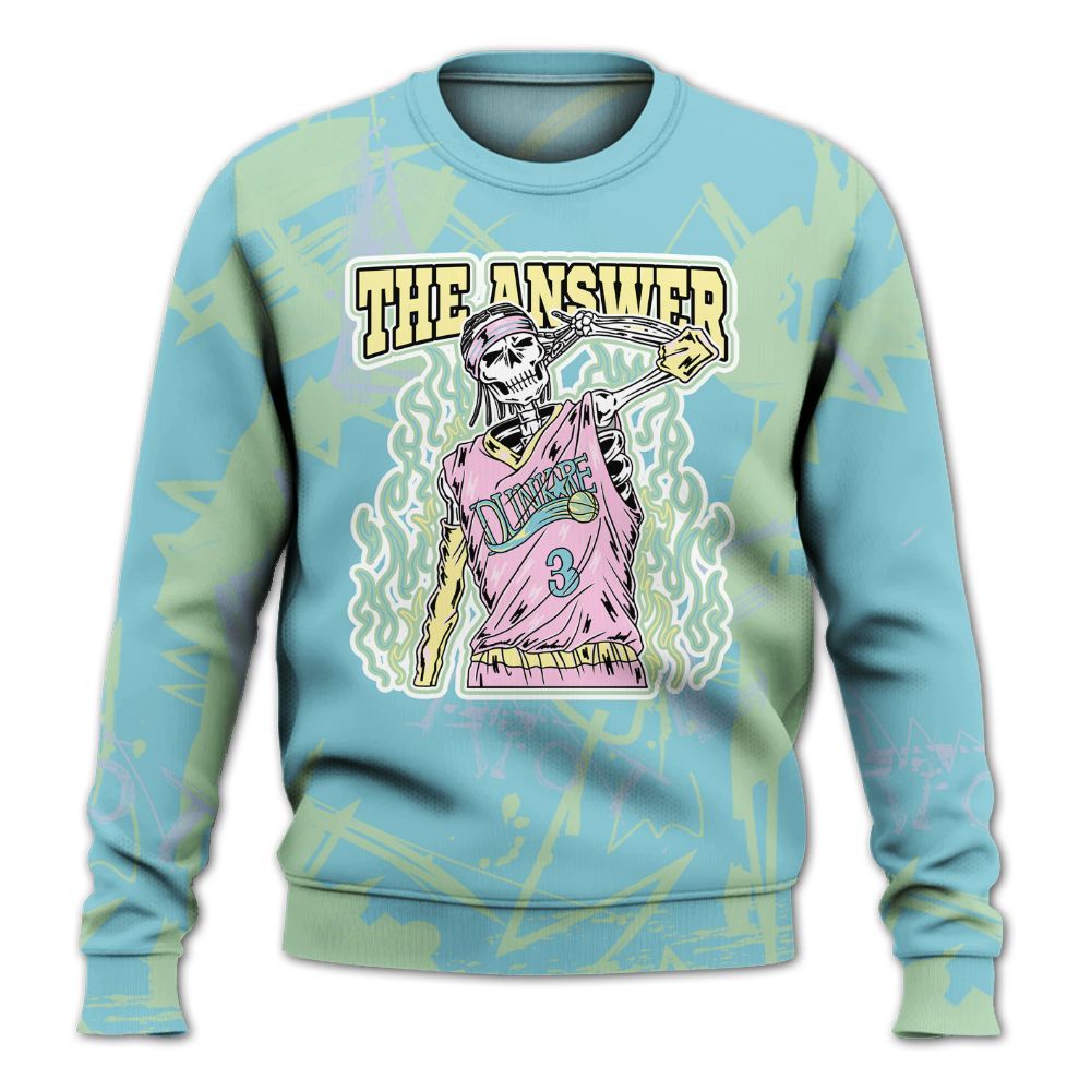 Sweatshirt To Match SB Dunk Low Visty - Allen Answer Skeleton Messyz All Over Print