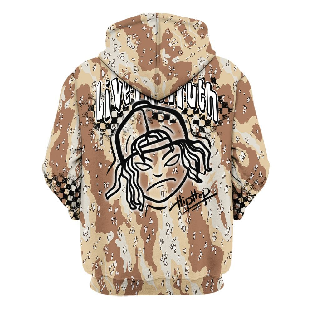 Hoodie To Match Desert Camo 3s - Feel Life Street Style All Over Print