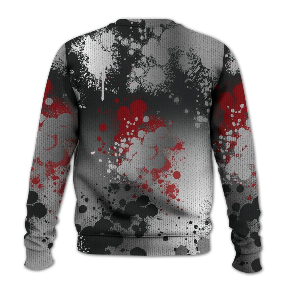 Knitted Sweater To Match Metallic Silver 14s - Trust No One Scary