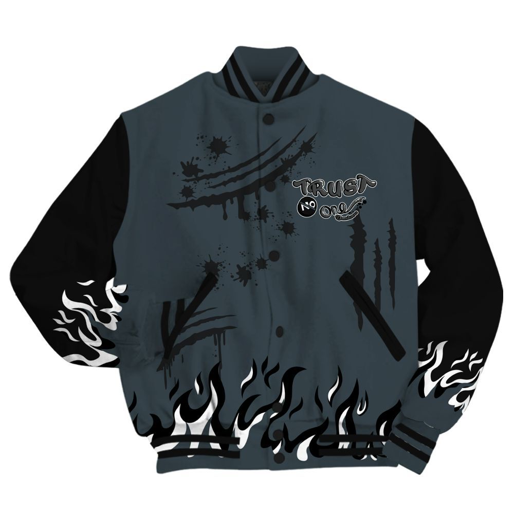 Varsity Jacket To Match Air Max Sunder Gore Tex Black - Graphic Trust No One All Over Print