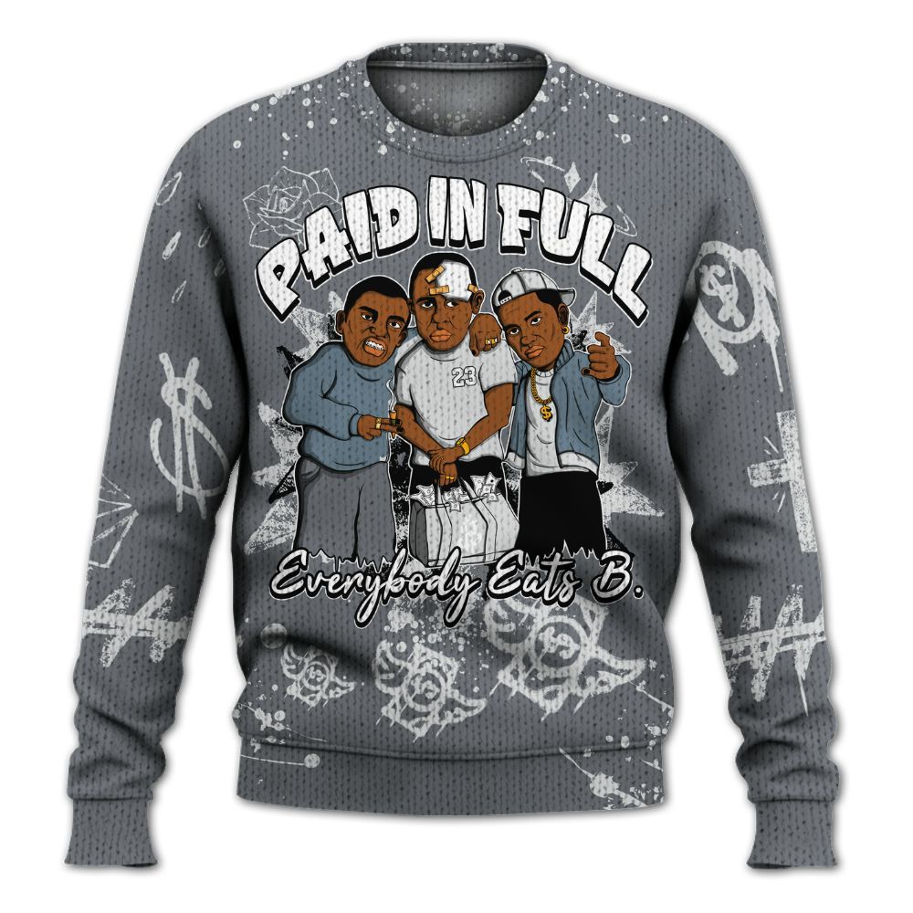 Knitted Sweater To Match Air Max DN Silver Bullet - Everybody Paid In Full Crayon