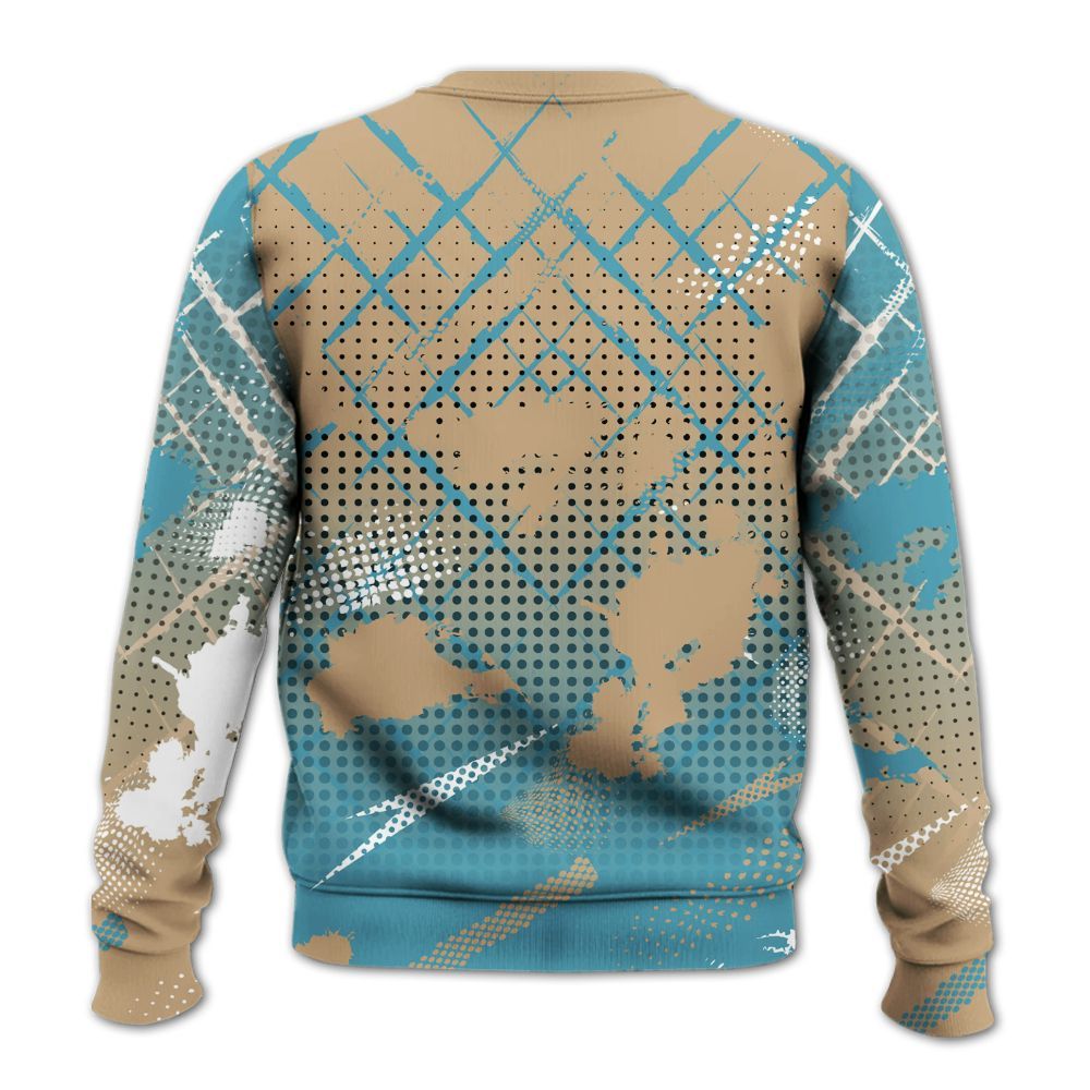 Sweatshirt To Match H-Town 11s - Halftone Stand Business Dripping All Over Print