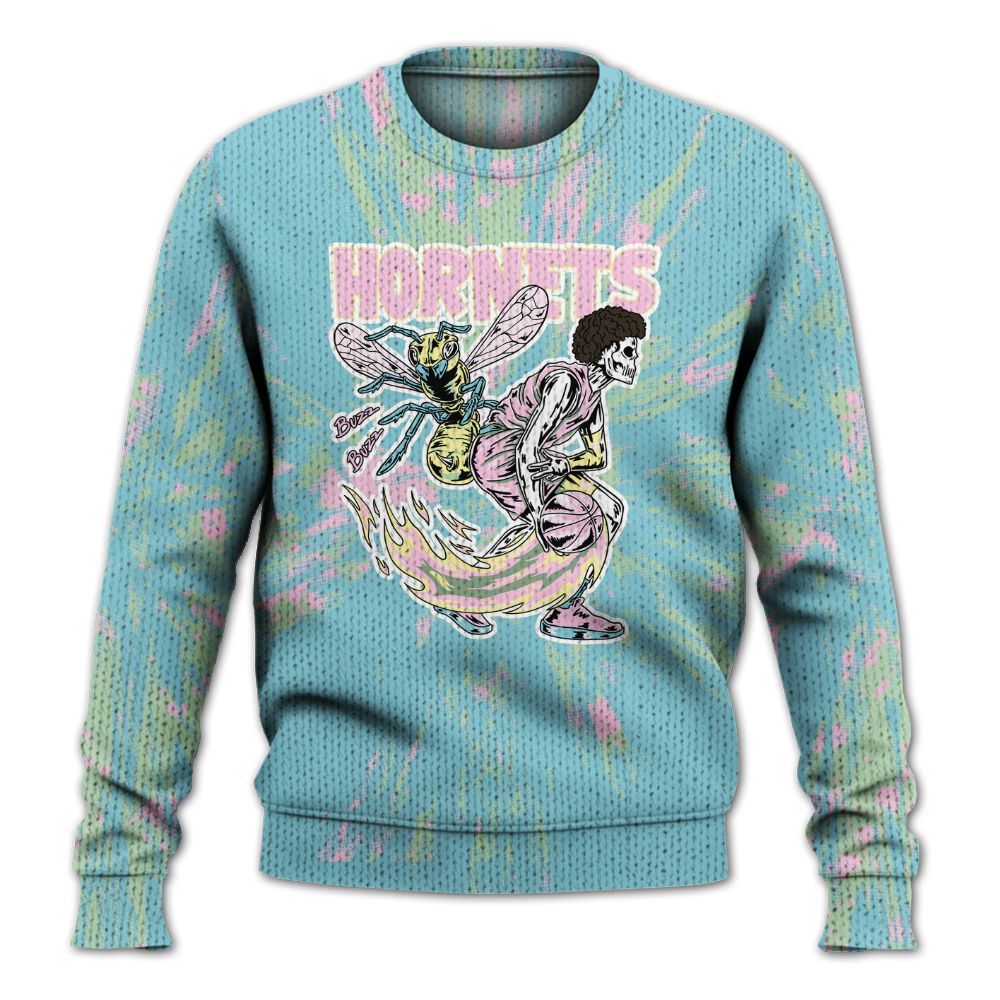 Knitted Sweater To Match SB Dunk Low Visty - Hornets Skeleton Luxury