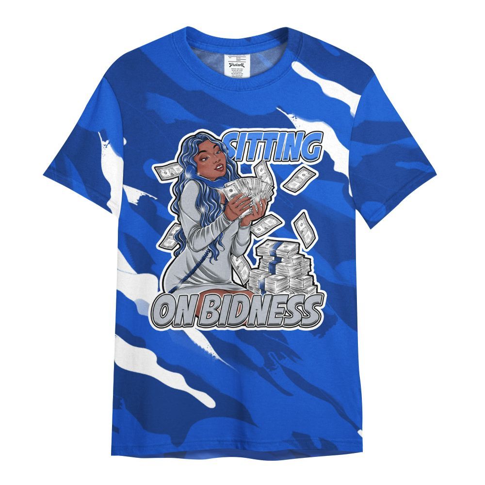 Shirt To Match Air Foamposite One Royal - Bidness Colored All Over Print