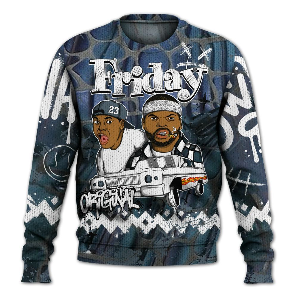 Knitted Sweater To Match Air Foamposite Kazuya Mishima - Friday Sneaker Crayon