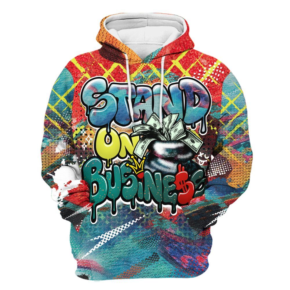 Hoodie To Match Kobe 8 What The - Halftone Stand Business Dripping All Over Print