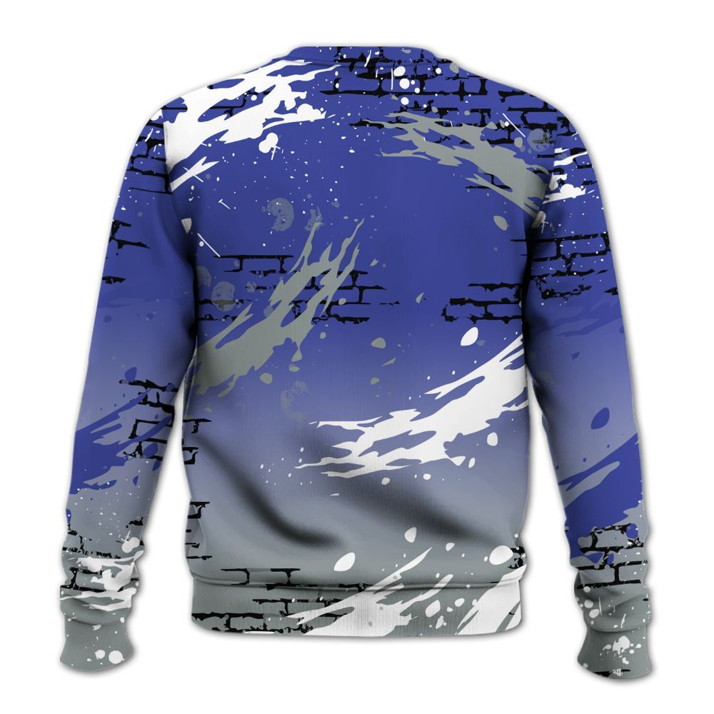Sweatshirt To Match Shox TL Royal - Values Of Loyalty Drip All Over Print