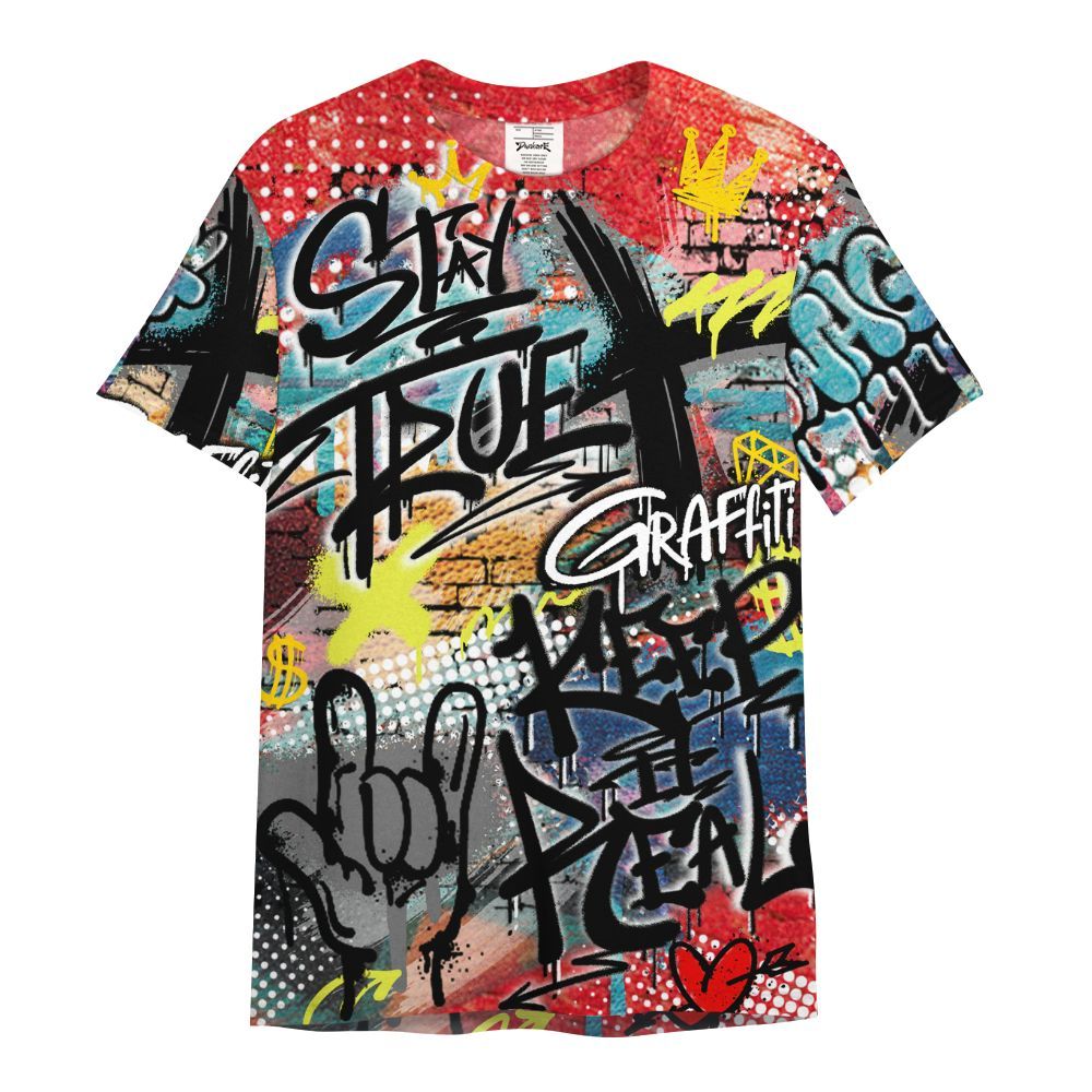 Shirt To Match Kobe 8 What The - True It Real Graffiti Streetwear All Over Print