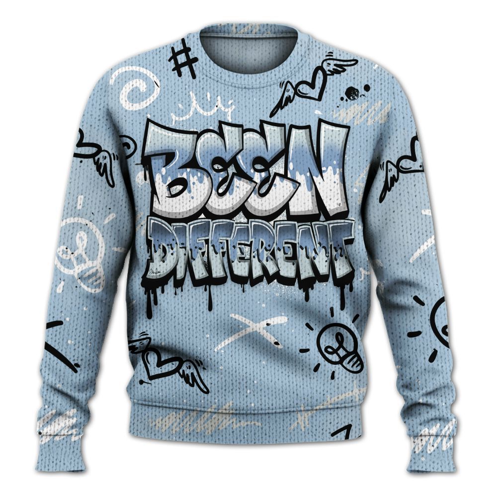 Knitted Sweater To Match Forget Me Not 4s - Drip Been Di2ferent