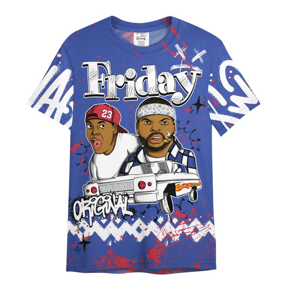 Shirt To Match Air Griffey Max USA Red White Blue 1s - Friday Sneaker Crayon All Over Print