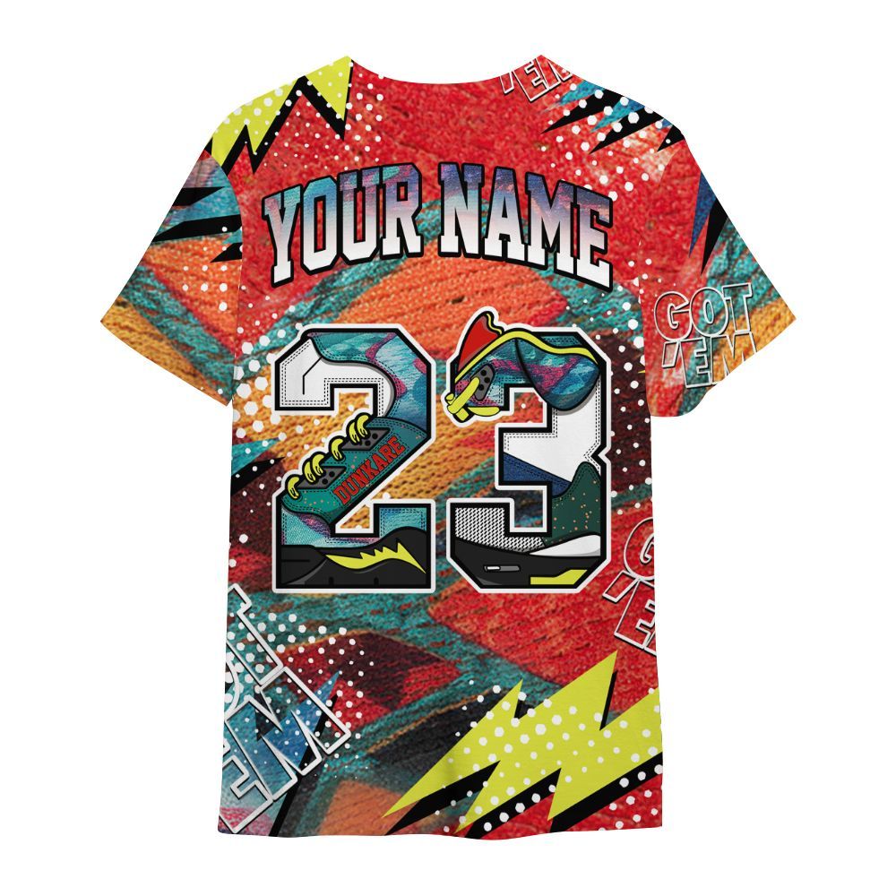 Shirt To Match Kobe 8 What The - Custom Name Number 23 5s All Over Print