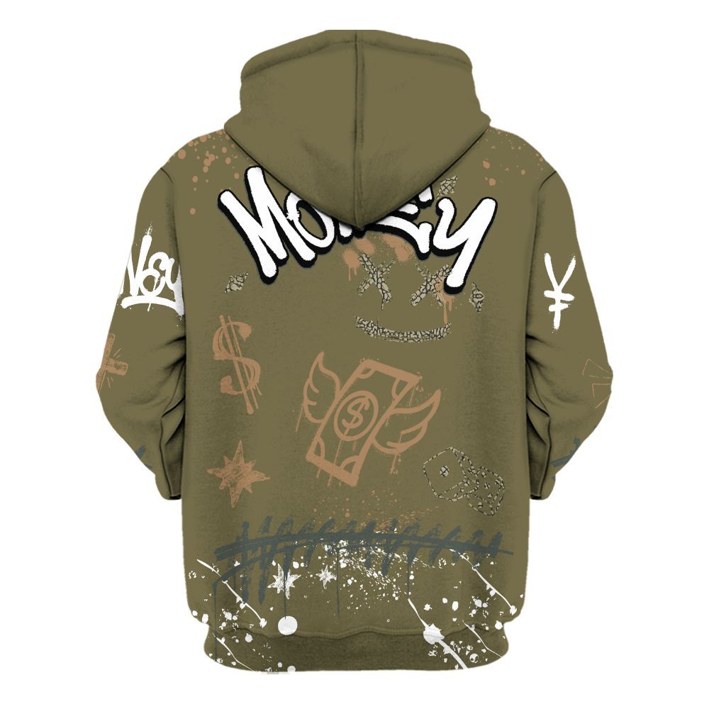 Hoodie To Match Retro Family Affair 3s - Everybody Paid In Full Crayon All Over Print