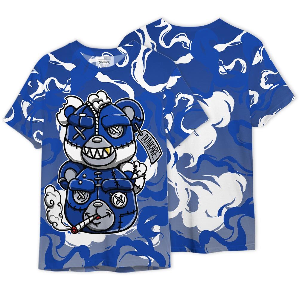 Shirt To Match Air Foamposite One Royal - Double Hazards Hugz Smoke Graphics Shirt Unisex