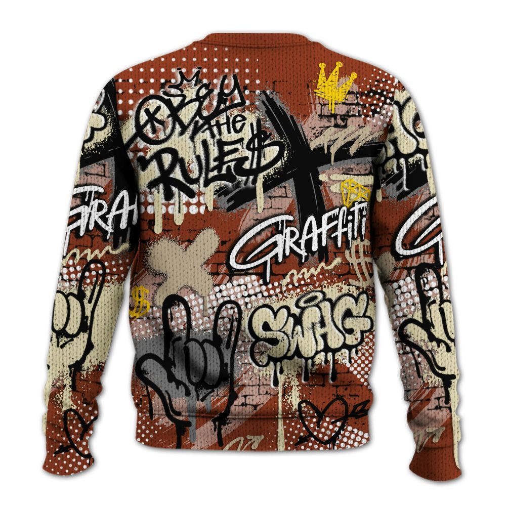Knitted Sweater To Match Retro Eastside Golf 12s - True It Real Graffiti Streetwear