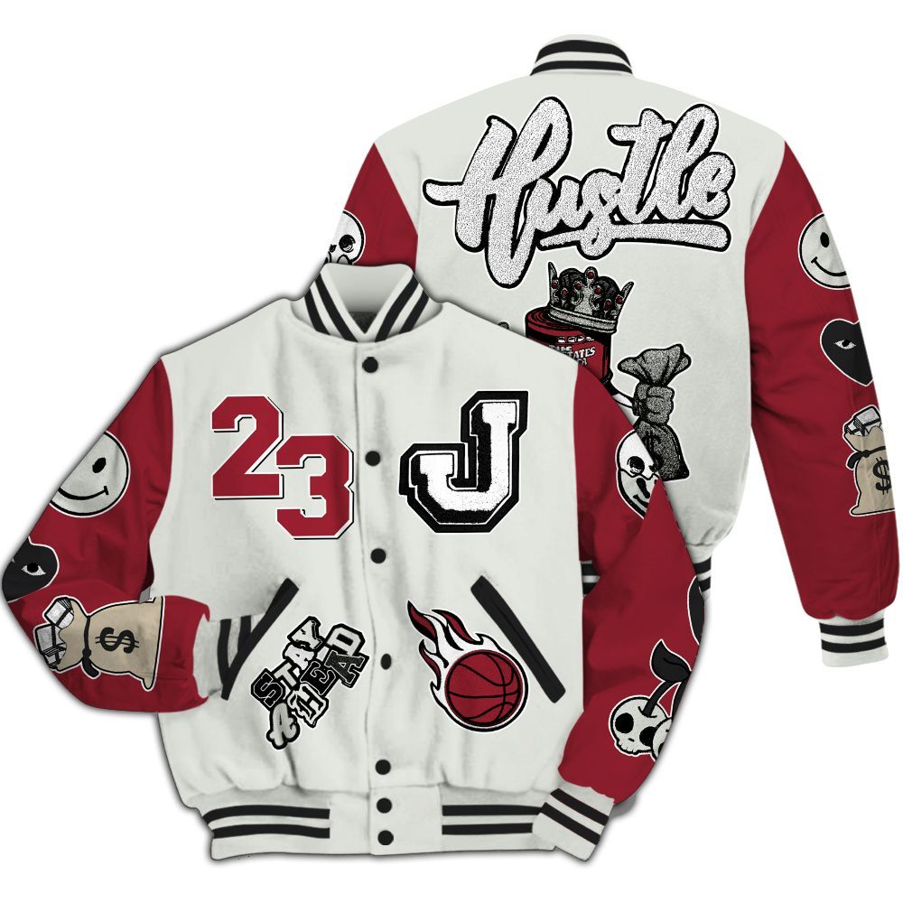 Varsity Jacket To Match Chicago 2025 40s - Hustles Money Number 23 All Over Print