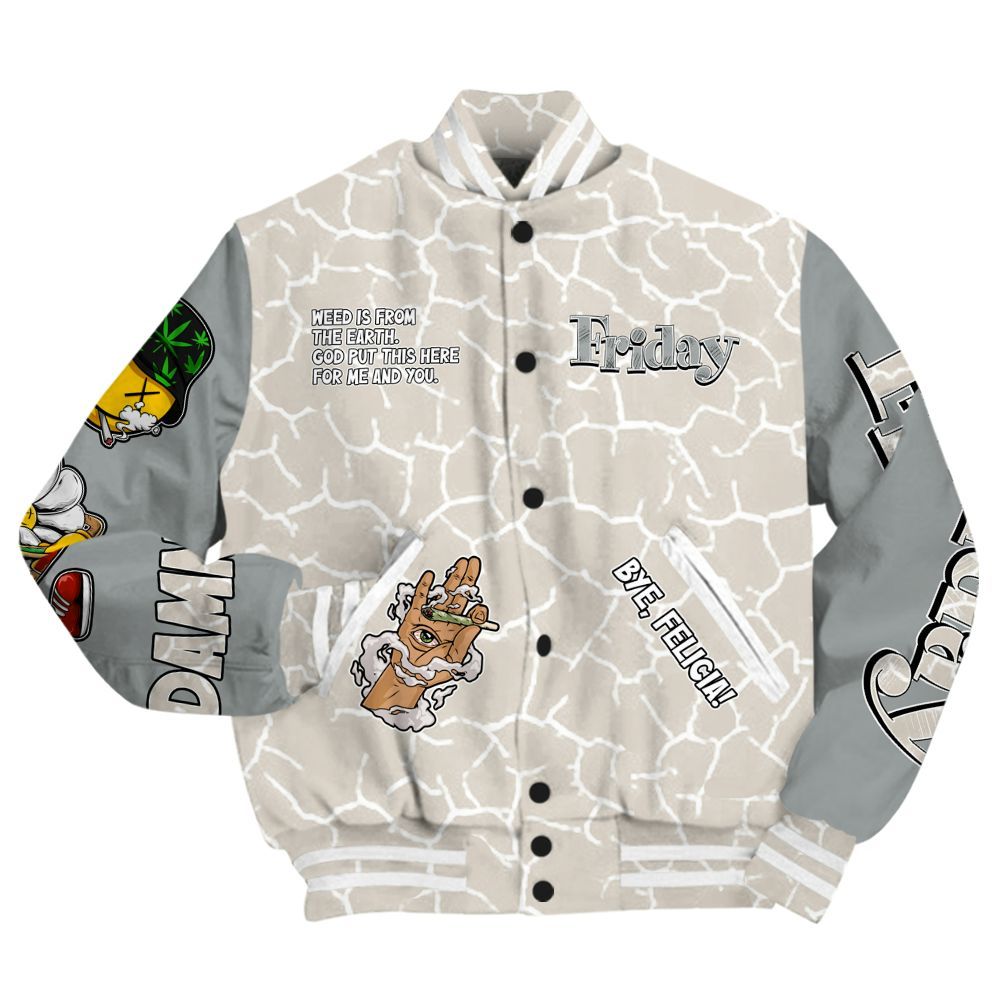 Varsity Jacket To Match Retro Pure Money 3s - Friday Sneaker Stress Style All Over Print
