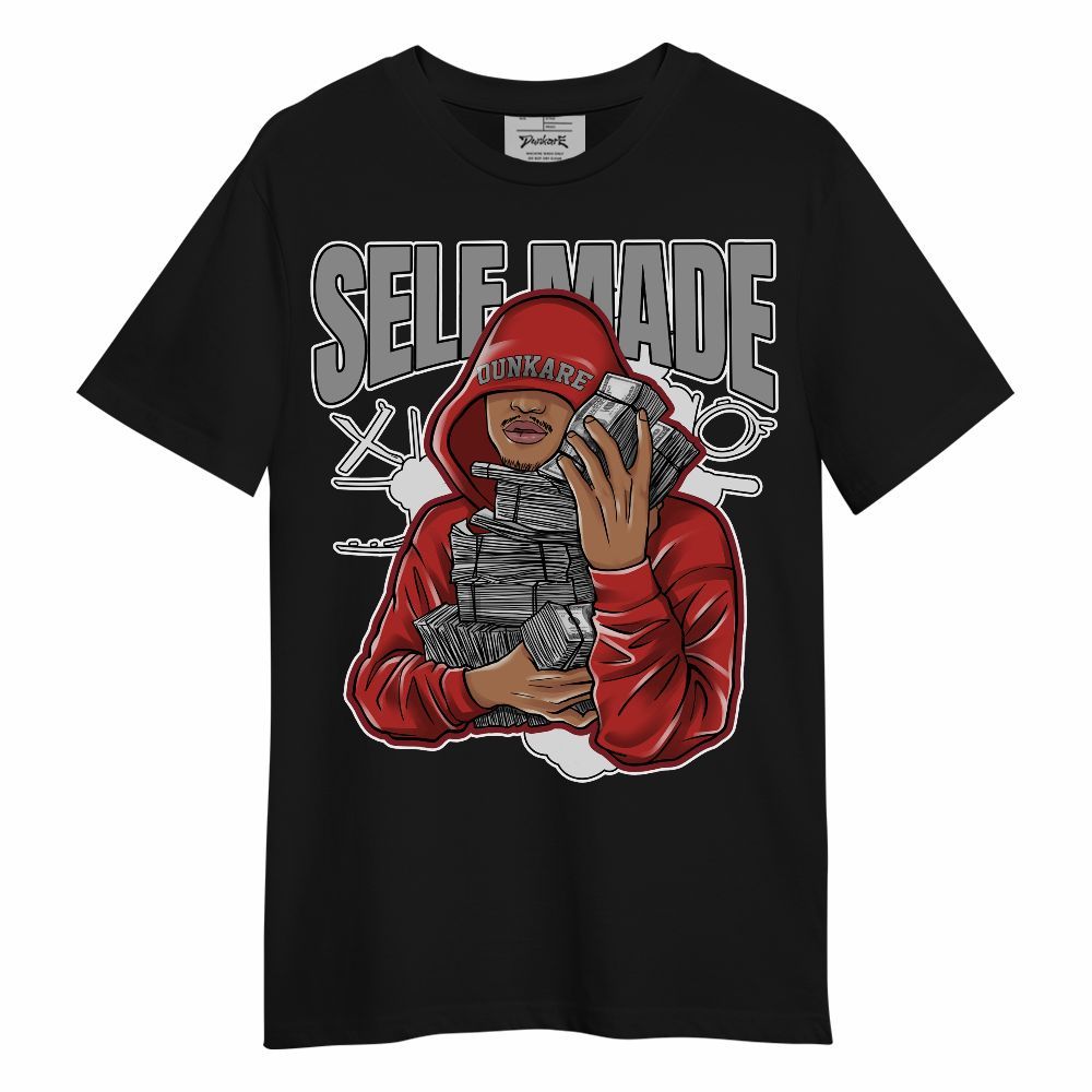 Shirt To Match Bred Reimagined 4s - Selfmade Unqiue Unisex Shirt