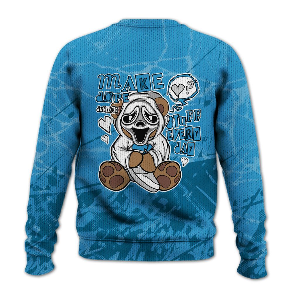 Knitted Sweater To Match Powder Blue 9s - Make Dopes Bear Profound