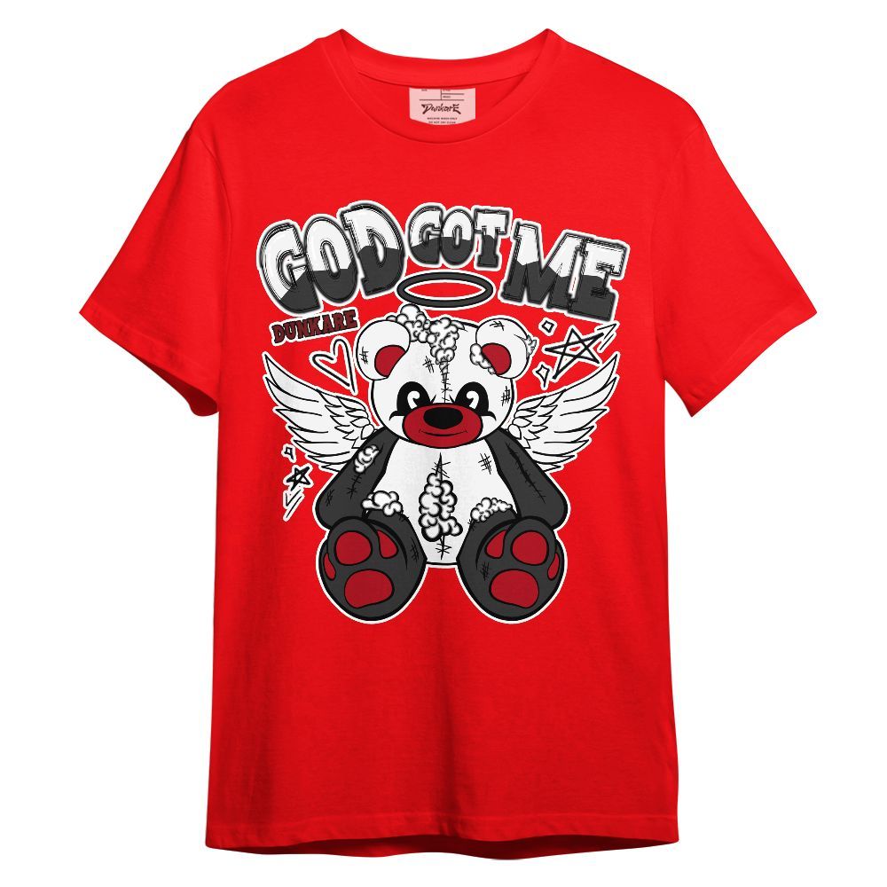 Shirt To Match Bred Velvet 11s - Gods Guides Me Bear Unisex Shirt