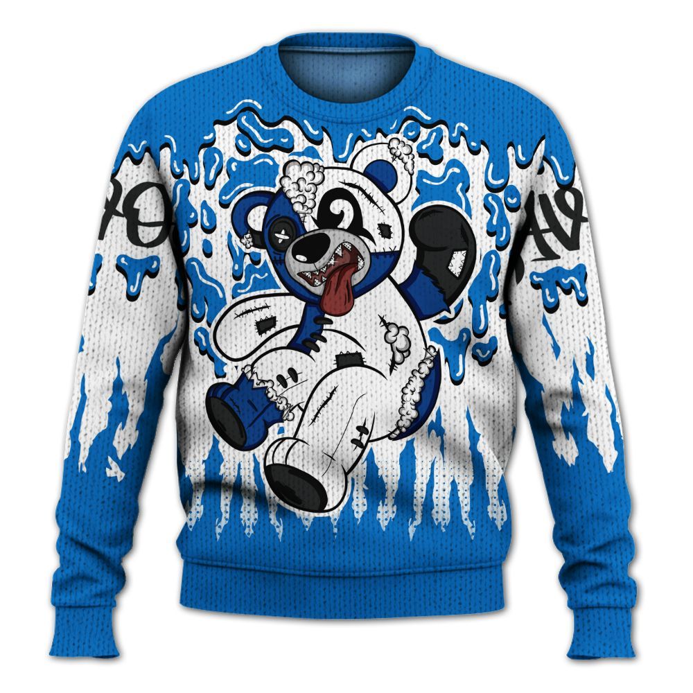 Knitted Sweater To Match Blueberry 12s - Havok Bear Dripping
