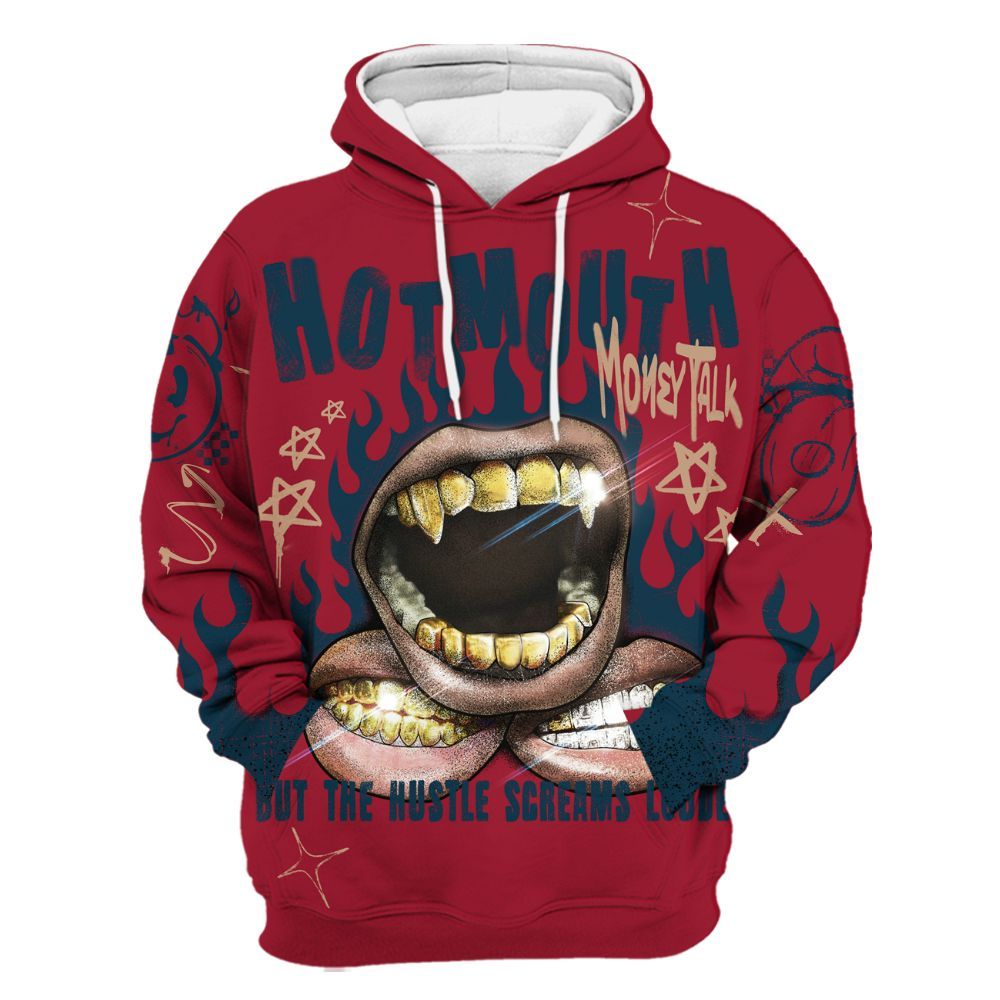 Hoodie To Match Mid Multi Color 2022 1s - Mouth Burning Street Style All Over Print