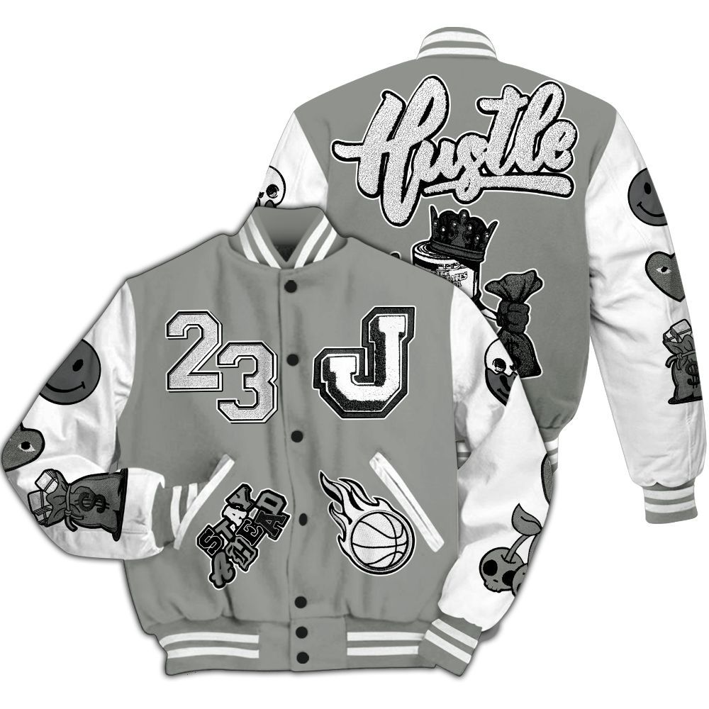 Varsity Jacket To Match Paris Olympics 4s - Hustles Money Number 23 All Over Print