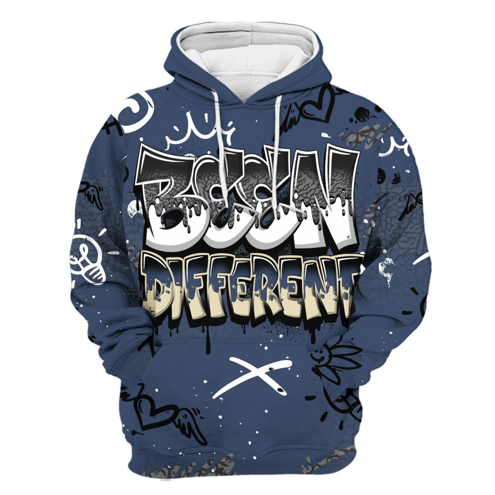 Hoodie To Match Diffused Blue 3s - Drip Been Di2ferent All Over Print