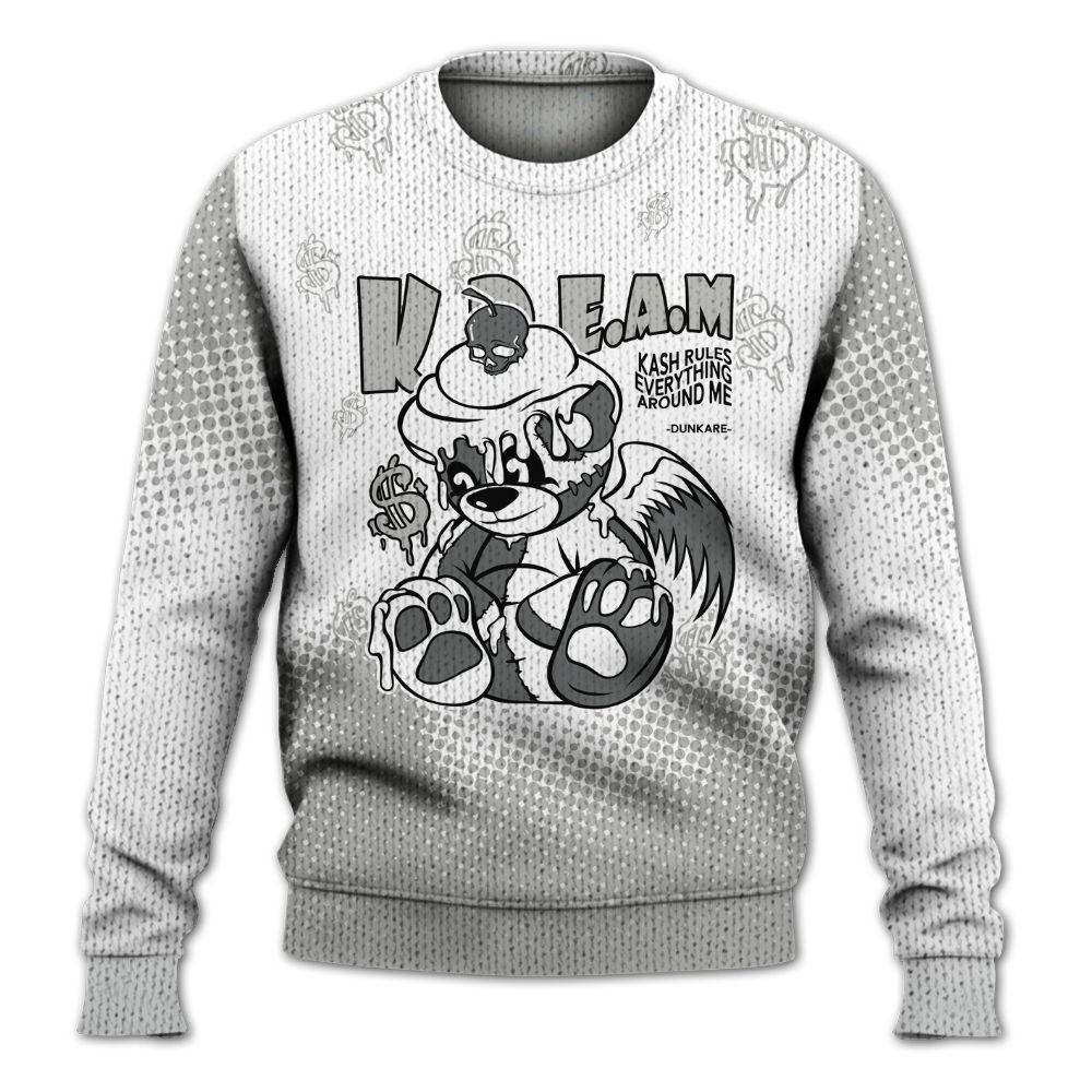 Knitted Sweater To Match Retro Wet Cement 4s - Loot Bear Unique Drip