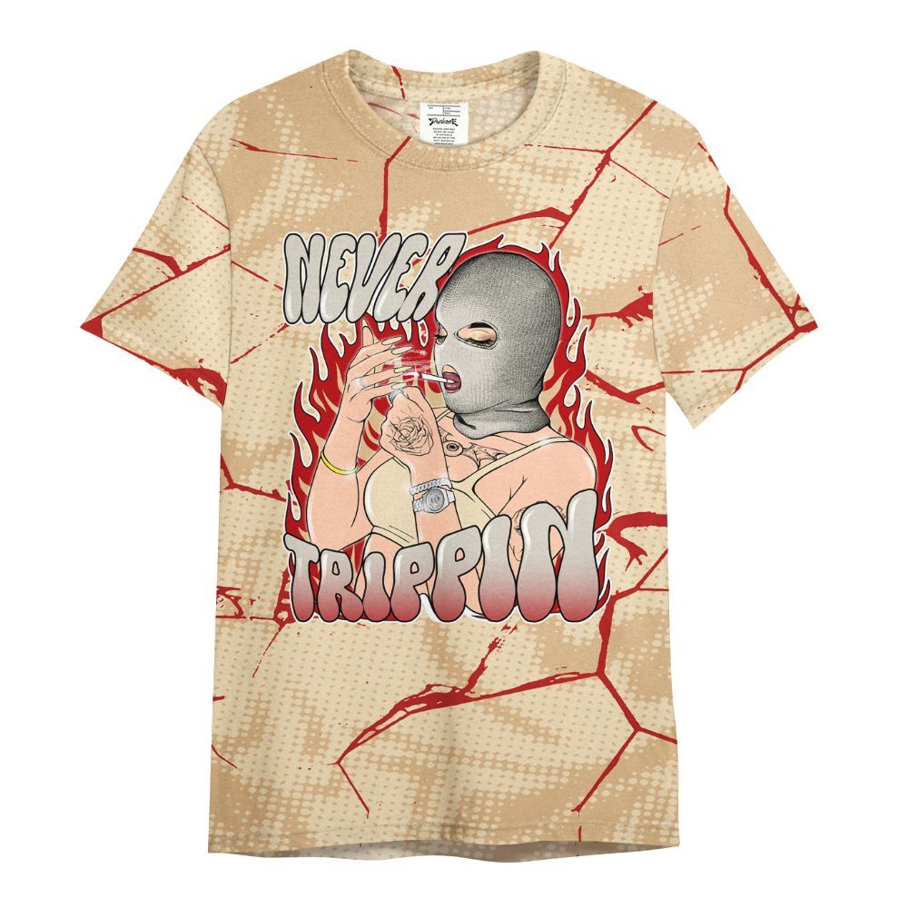 Shirt To Match Dunk Low Strawberry Waffle - Ne'er Trippin' Unique Crack All Over Print