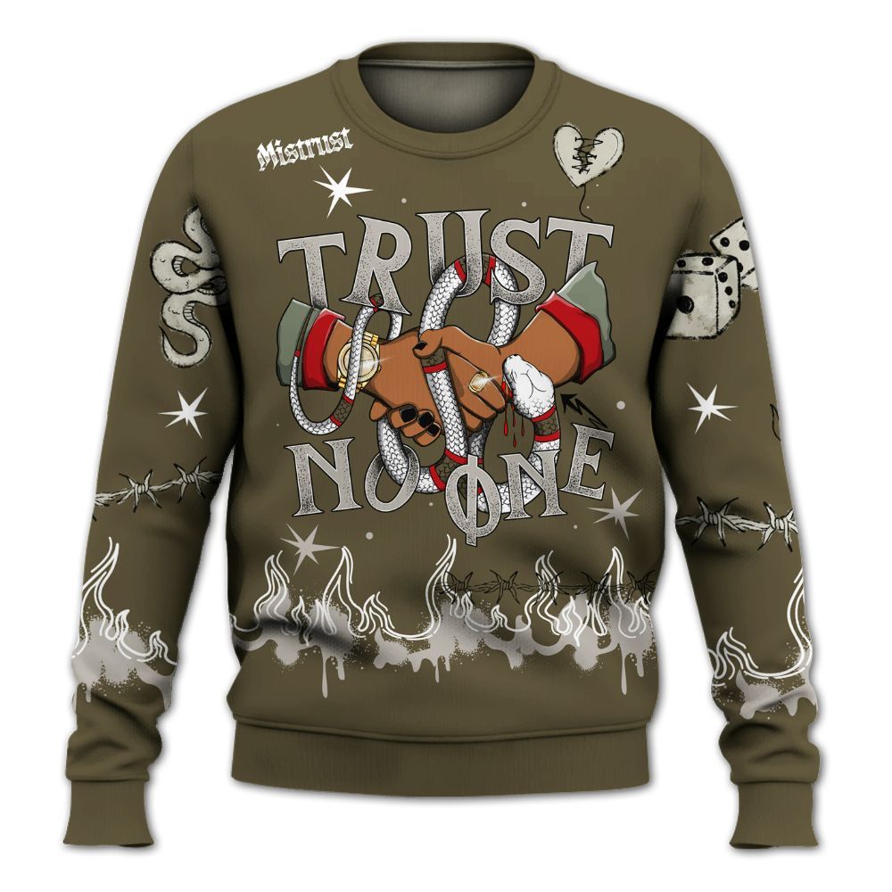 Sweatshirt To Match Dunk Low Year Of The Snake - Trust No One Snake-Bite Doodle Crayon All Over Print