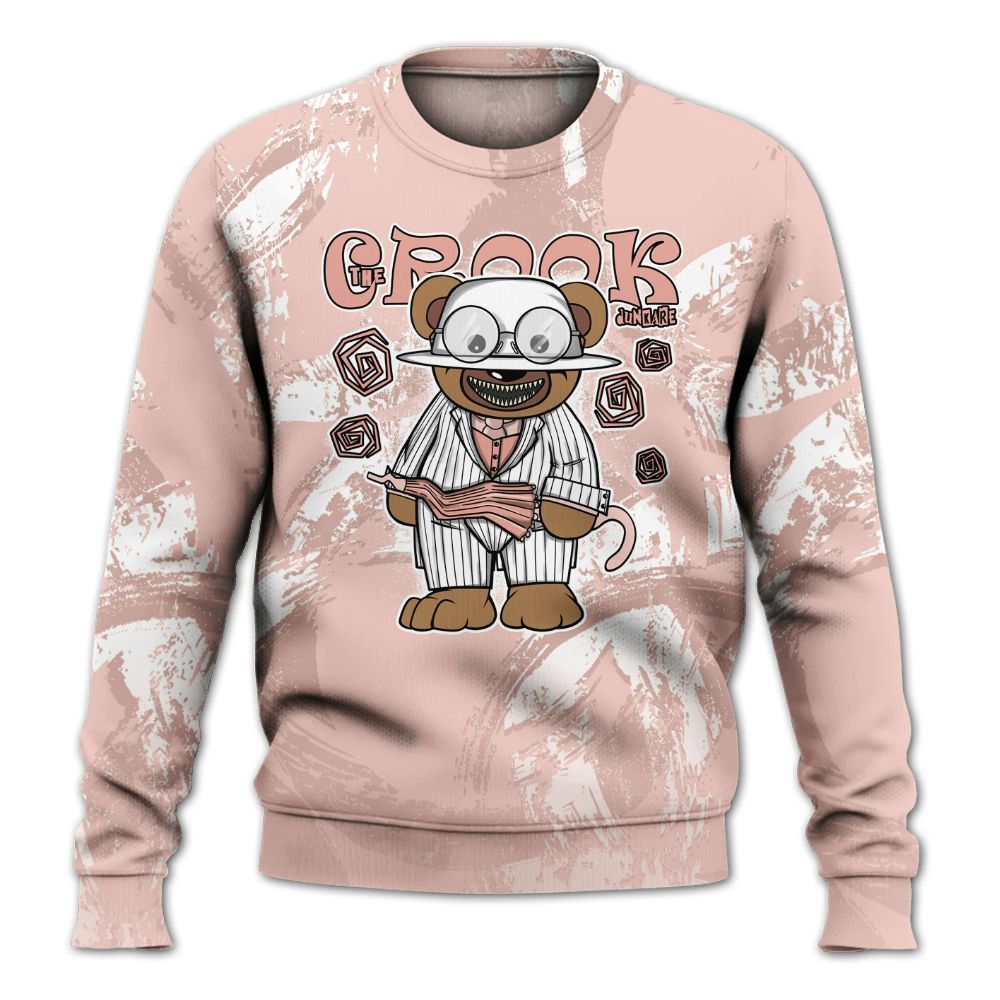 Sweatshirt To Match Low Legend Pink 11s - Swindler Bear Circle Slpash All Over Print