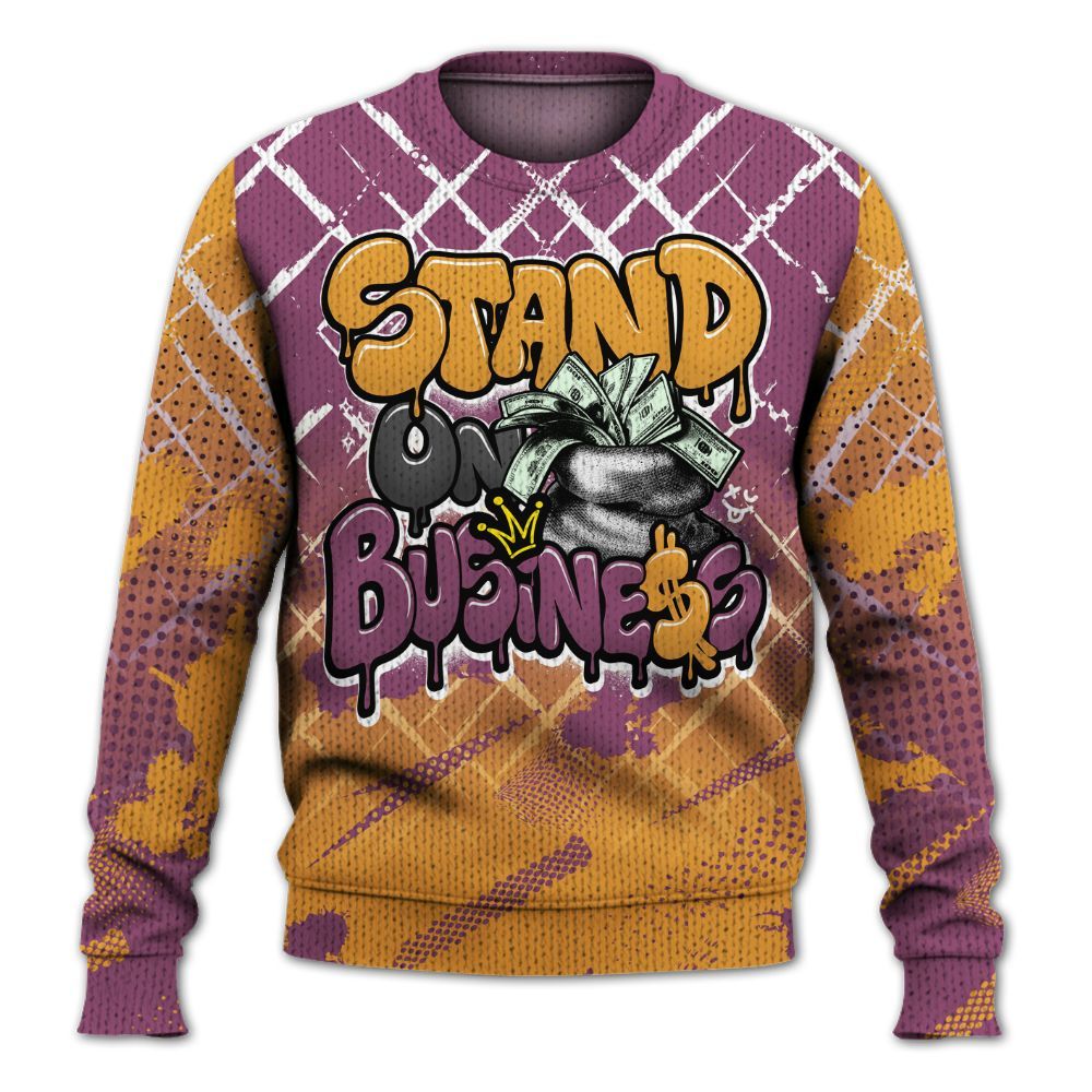 Knitted Sweater To Match High OG Brotherhood 1s - Halftone Stand Business Dripping